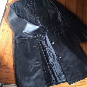 Woman’s Leather 3 quarter length coat